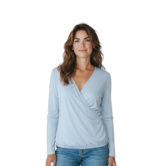 lululemon athletica Tops - Lululemon Athletica faux wrap athleisure casual shirt